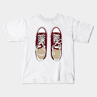 Red sneakers Kids T-Shirt